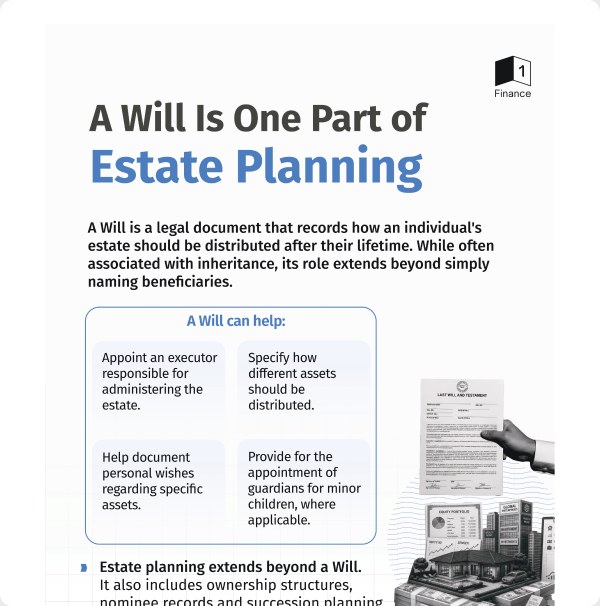 A Will is one part of estate planning